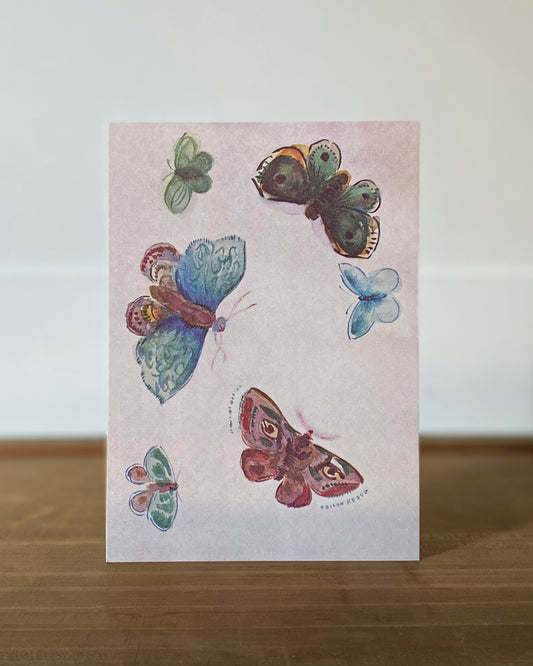 kiku print : greeting card - butterfly