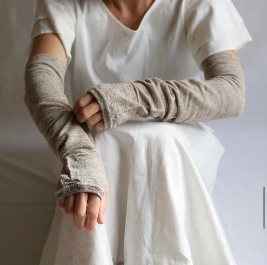 memeri : linen arm covers long