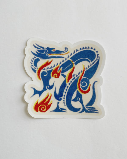 kiku print : vinyl sticker - dragon
