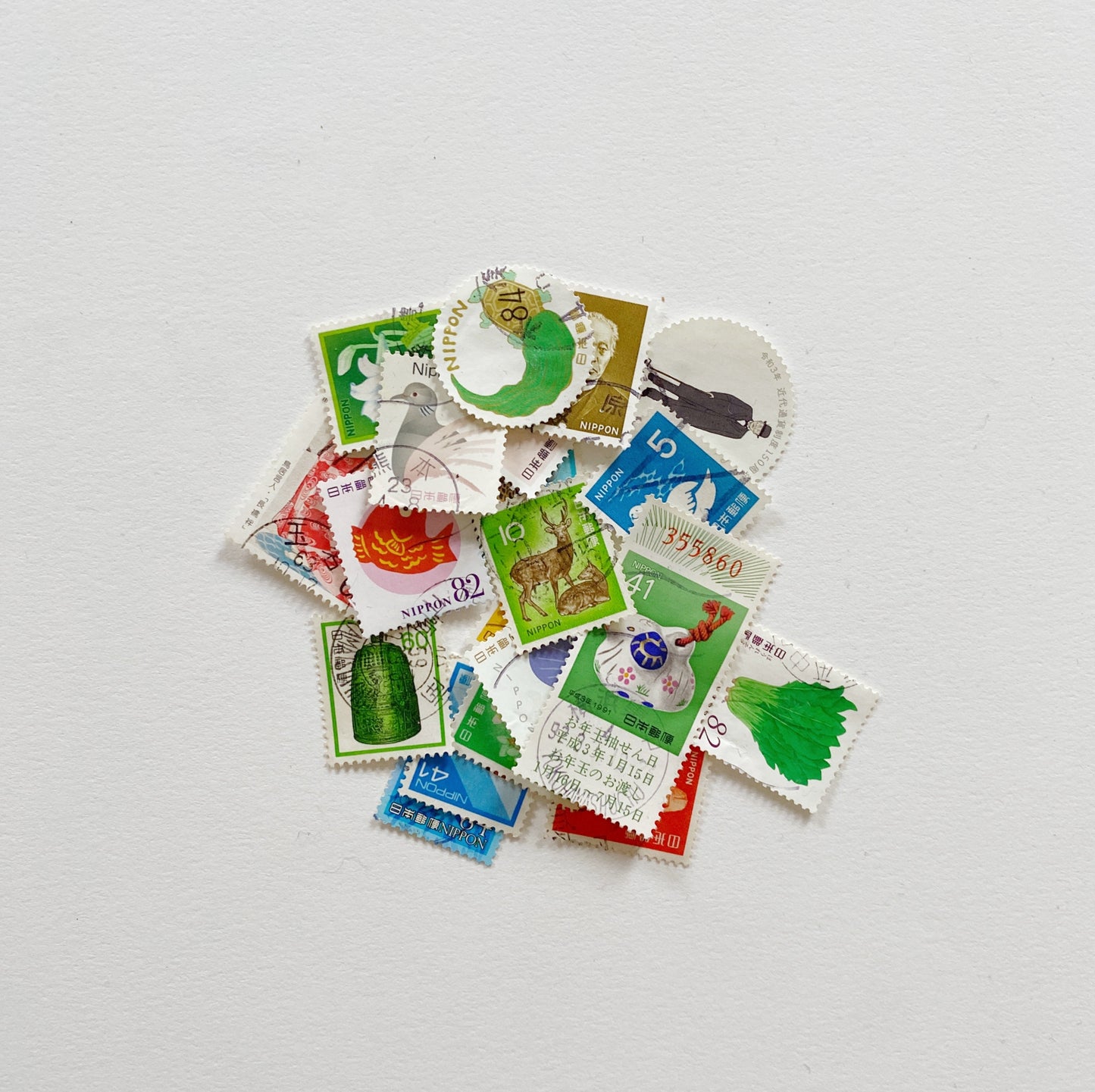 vintage japanese postage stamp pack