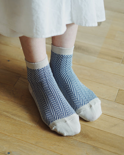 memeri : giza cotton herringbone socks