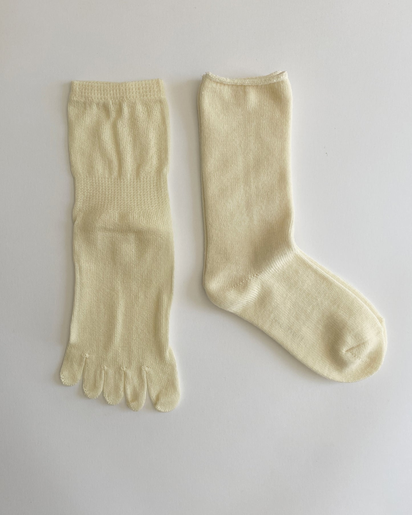 memeri : wool silk layered sock set