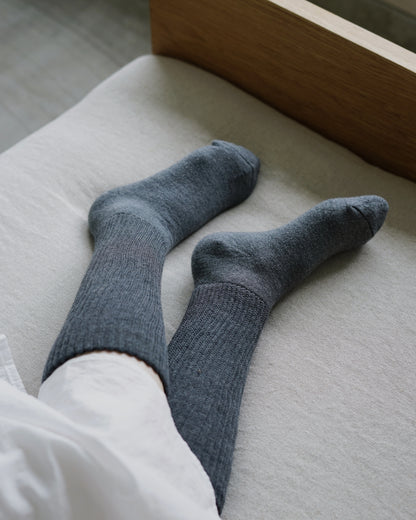 memeri : wool pile leg warmer socks