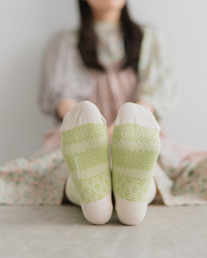 memeri : cotton linen jacquard socks