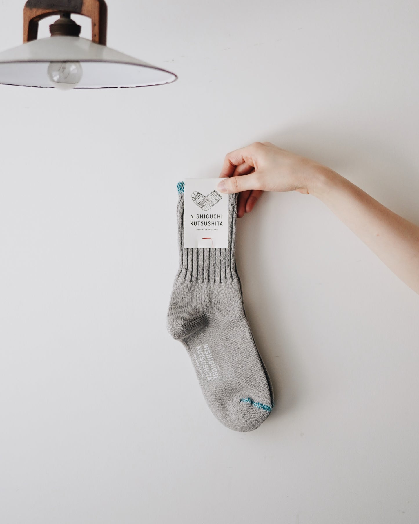 NISHIGUCHI KUTSUSHITA : boston silk cotton sock