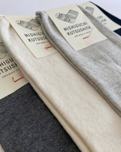 NISHIGUCHI KUTSUSHITA : praha cashmere cotton sock