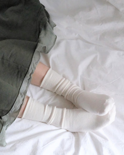 NISHIGUCHI KUTSUSHITA : praha cashmere cotton sock