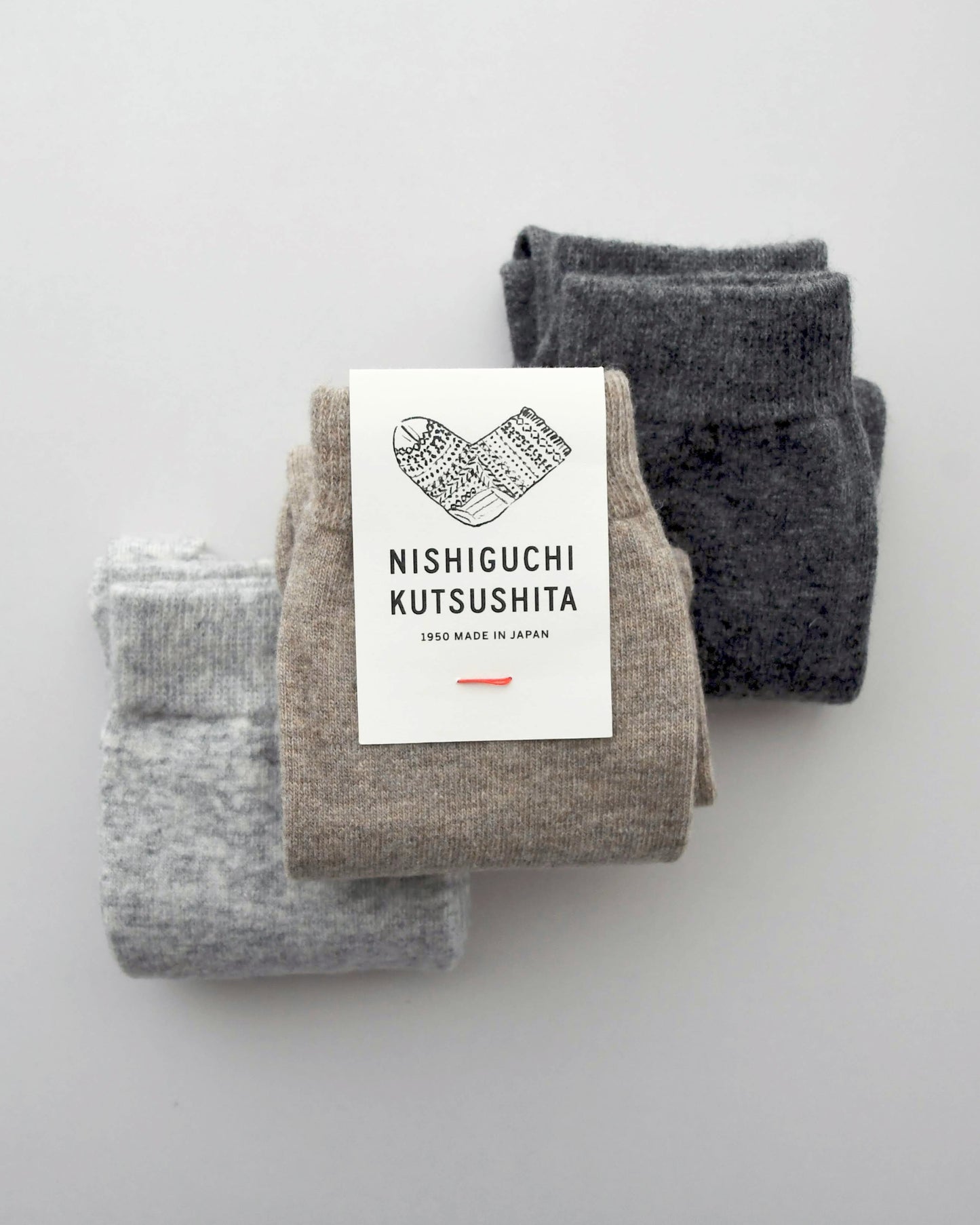 NISHIGUCHI KUTSUSHITA : praha cashmere wool sock