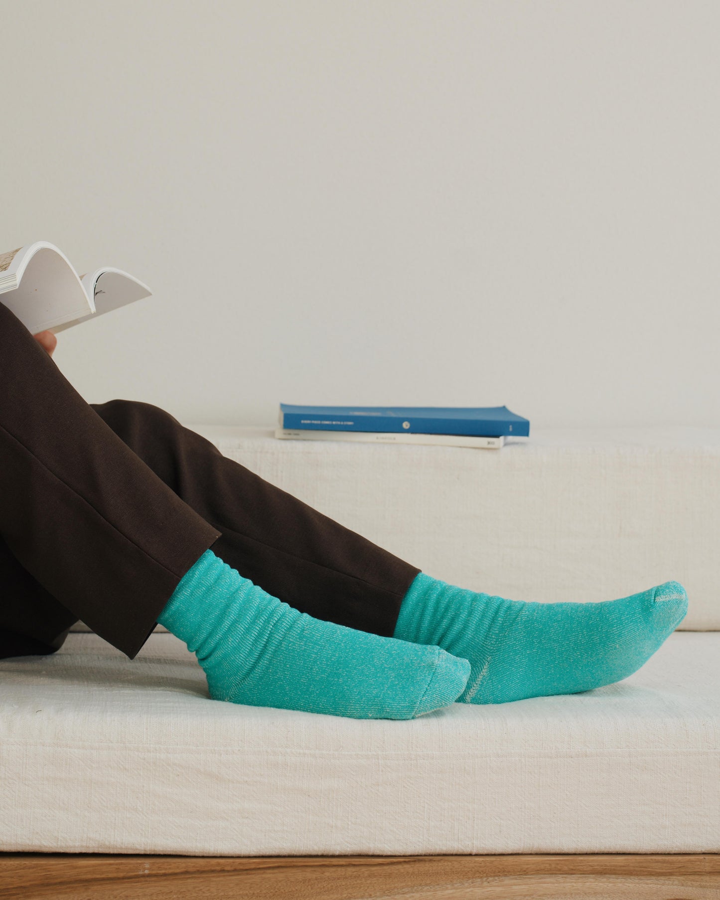NISHIGUCHI KUTSUSHITA : praha silk cotton lounge socks