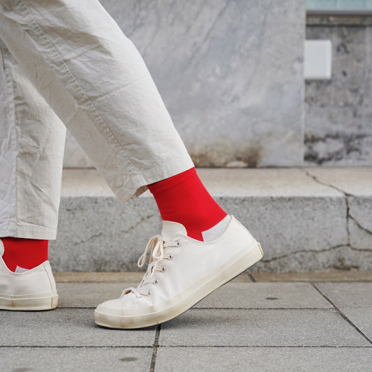 NISHIGUCHI KUTSUSHITA : cotton cashmere walk socks