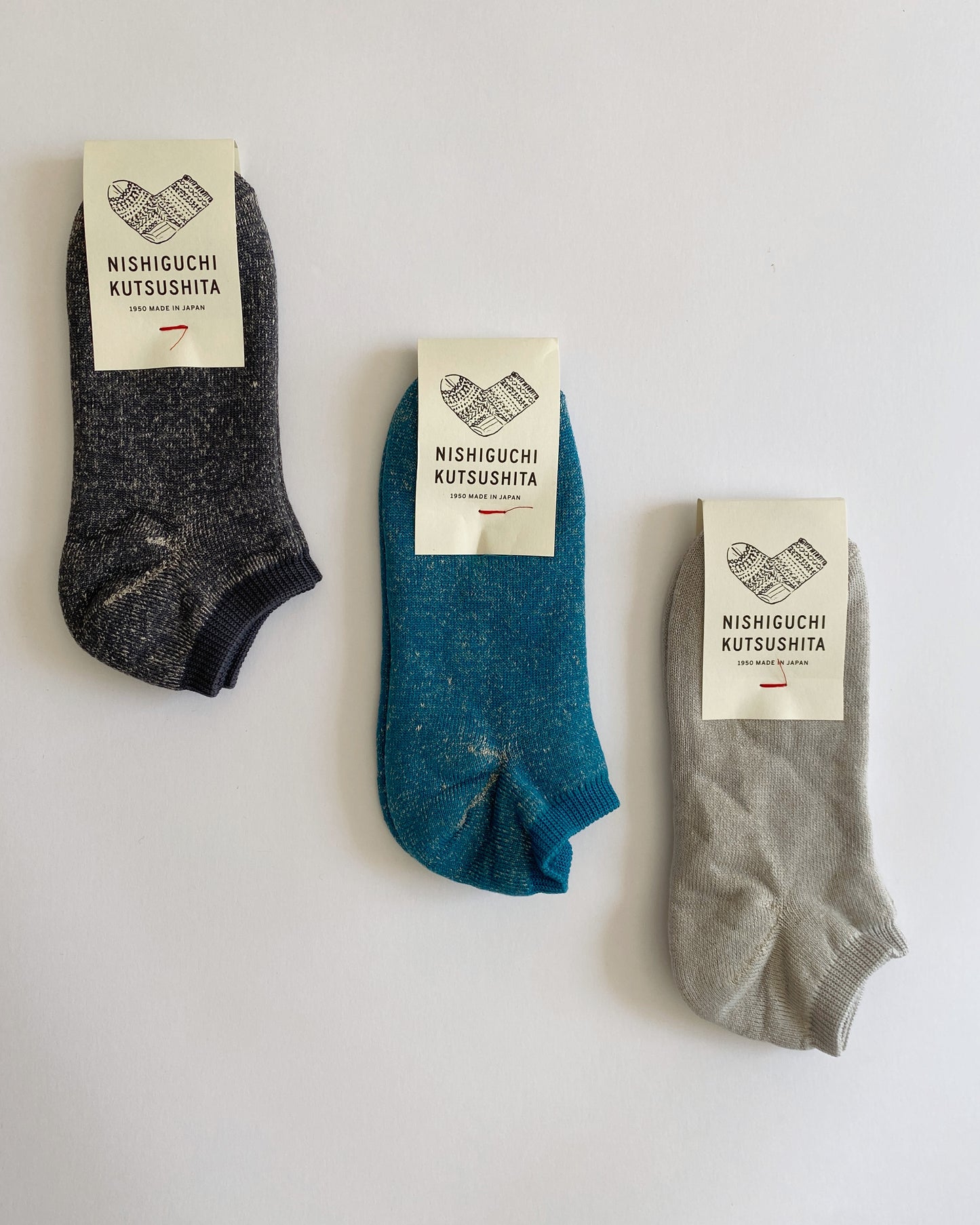 NISHIGUCHI KUTSUSHITA : Linen Cotton Pile Anklet