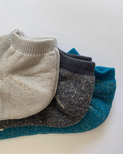 NISHIGUCHI KUTSUSHITA : Linen Cotton Pile Anklet