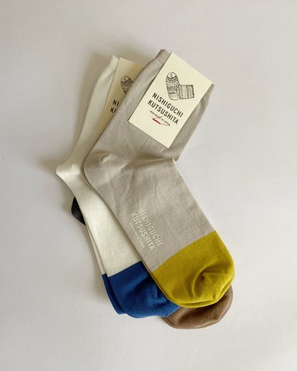 NISHIGUCHI KUTSUSHITA : Fine Cotton Socks
