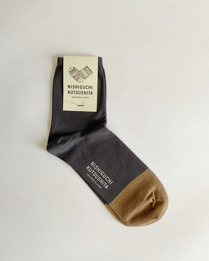 NISHIGUCHI KUTSUSHITA : Fine Cotton Socks
