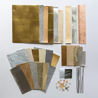 rekiseisha : metal leaf paper gift pack