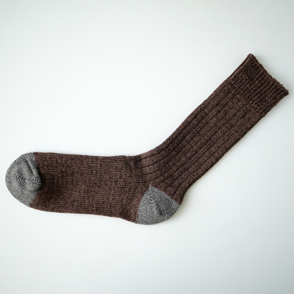 NISHIGUCHI KUTSUSHITA : Luxurious Cotton Ribbed Socks
