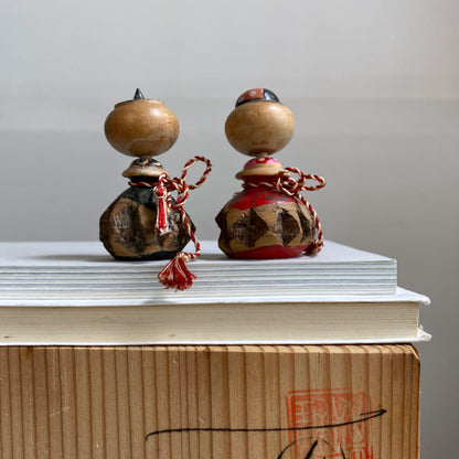 vintage japanese kokeshi duo