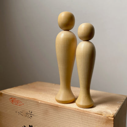 vintage japanese kokeshi duo