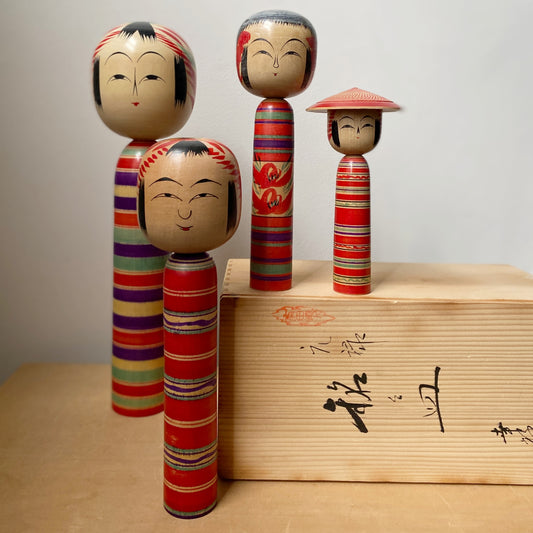 vintage japanese kokeshi