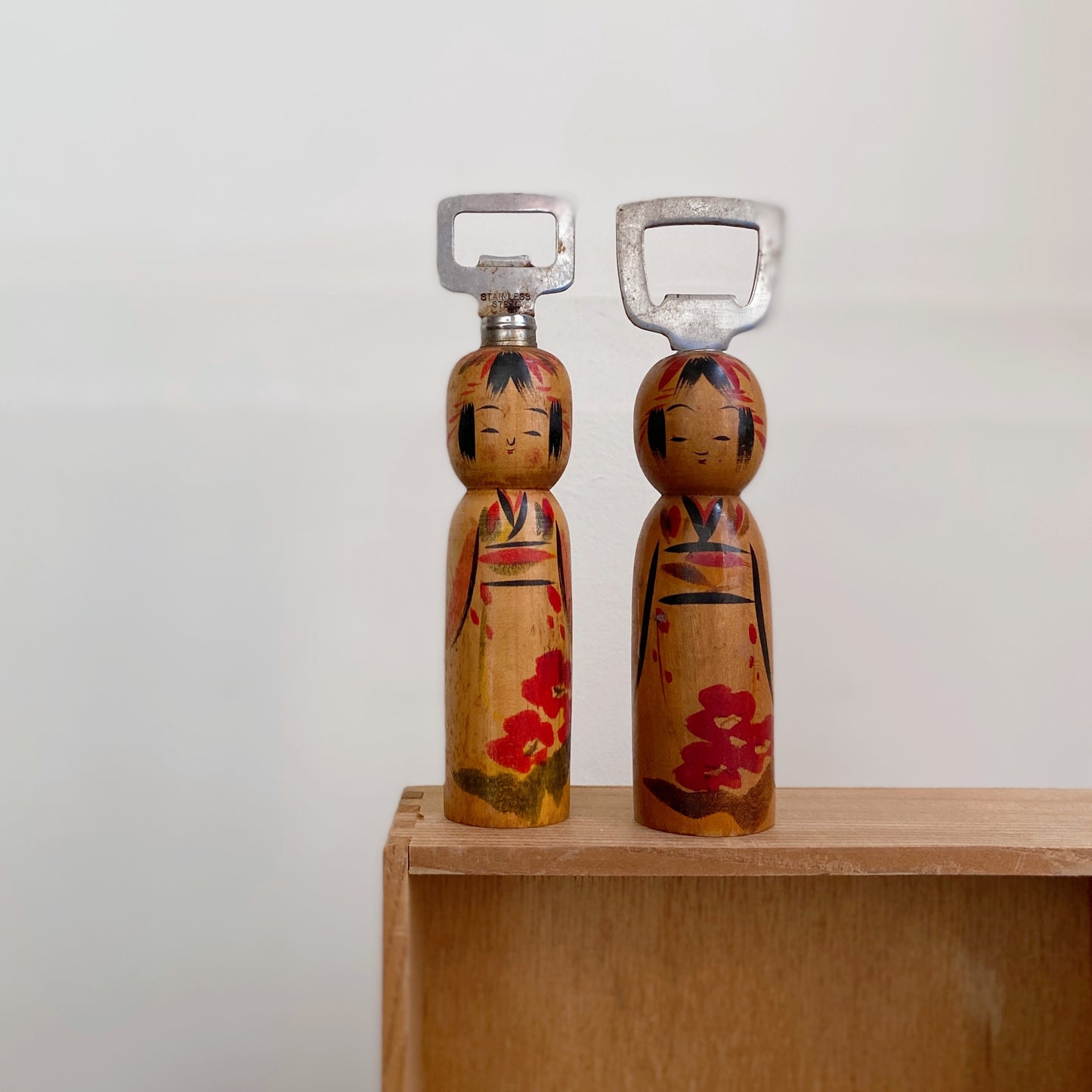 vintage japanese kokeshi bottle opener