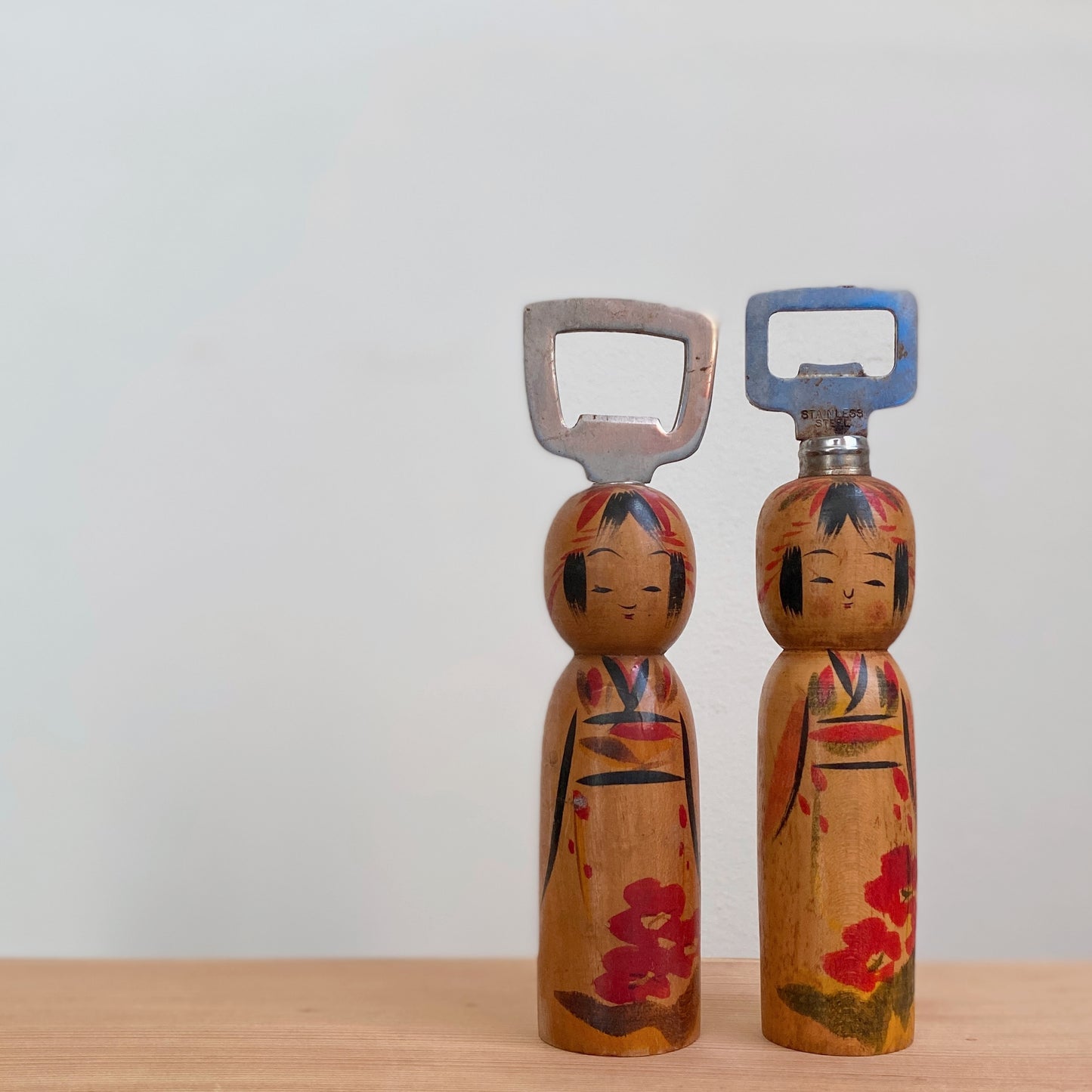 vintage japanese kokeshi bottle opener