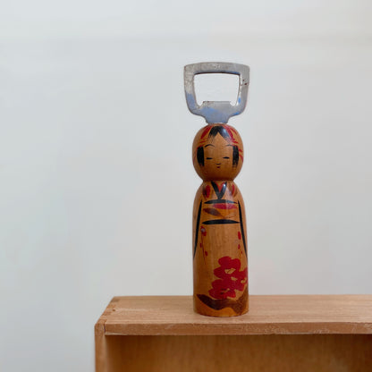 vintage japanese kokeshi bottle opener