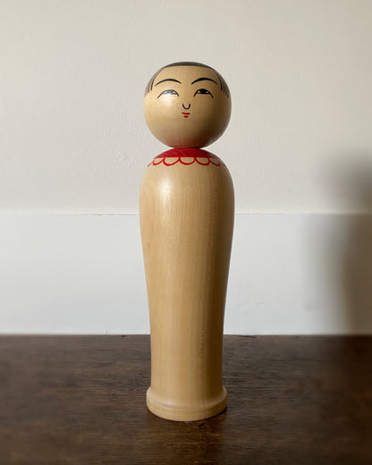 vintage natural wood kokeshi