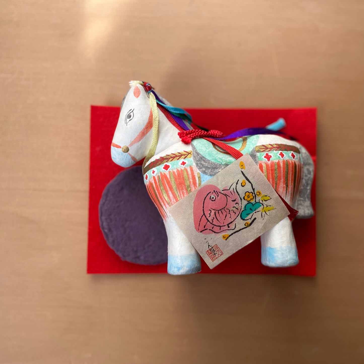 vintage japanese hariko hakata horse