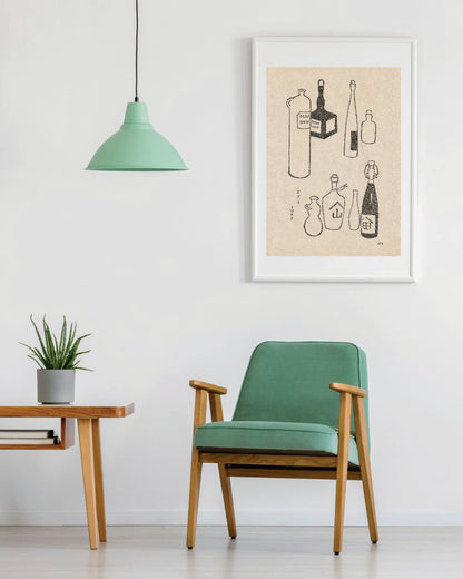 kiku print : A3 print - bottle shop