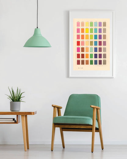 kiku print : A3 print - colour chart #2