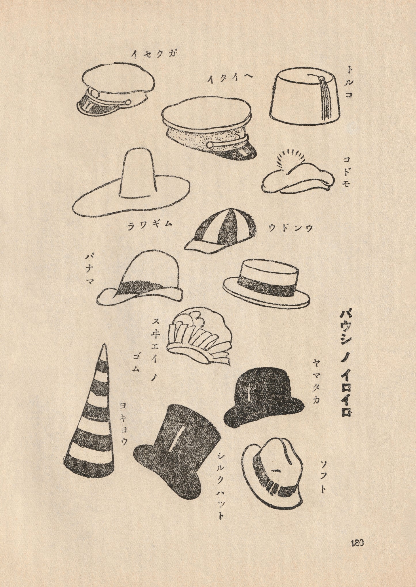 kiku print : postcard - millinery