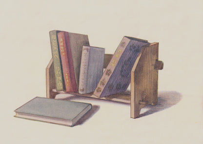 kiku print : postcard - ex libris