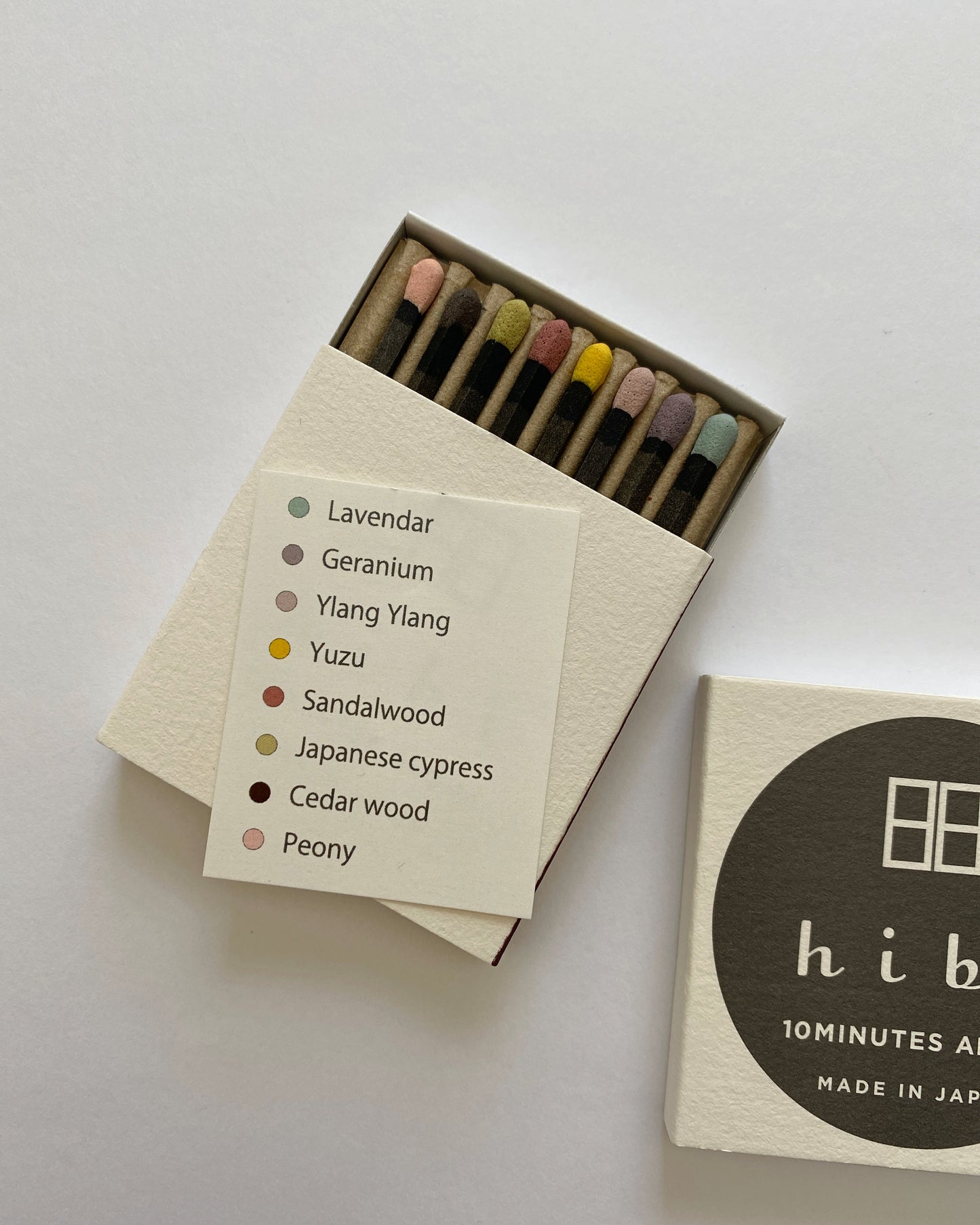 hibi 10 minute incense : limited edition box