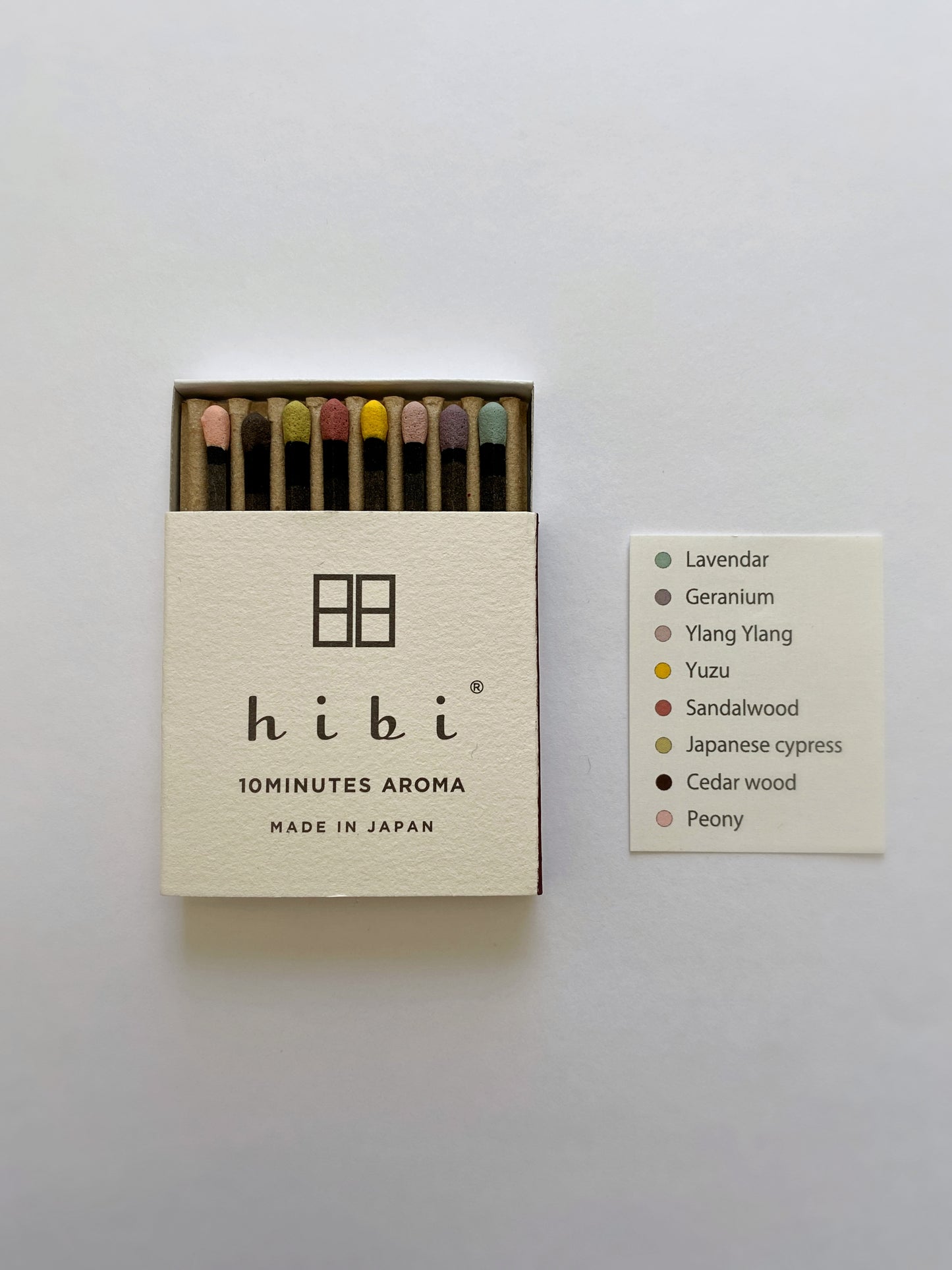 hibi 10 minute incense : limited edition box