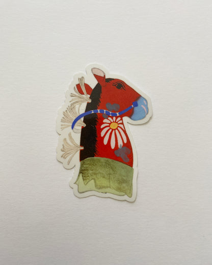 kiku print : vinyl sticker - hobby horse