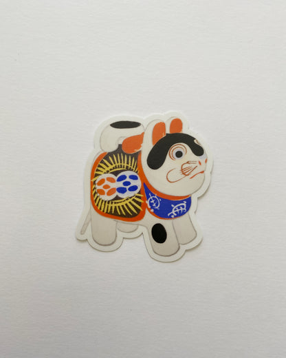 kiku print : vinyl sticker - inu hariko