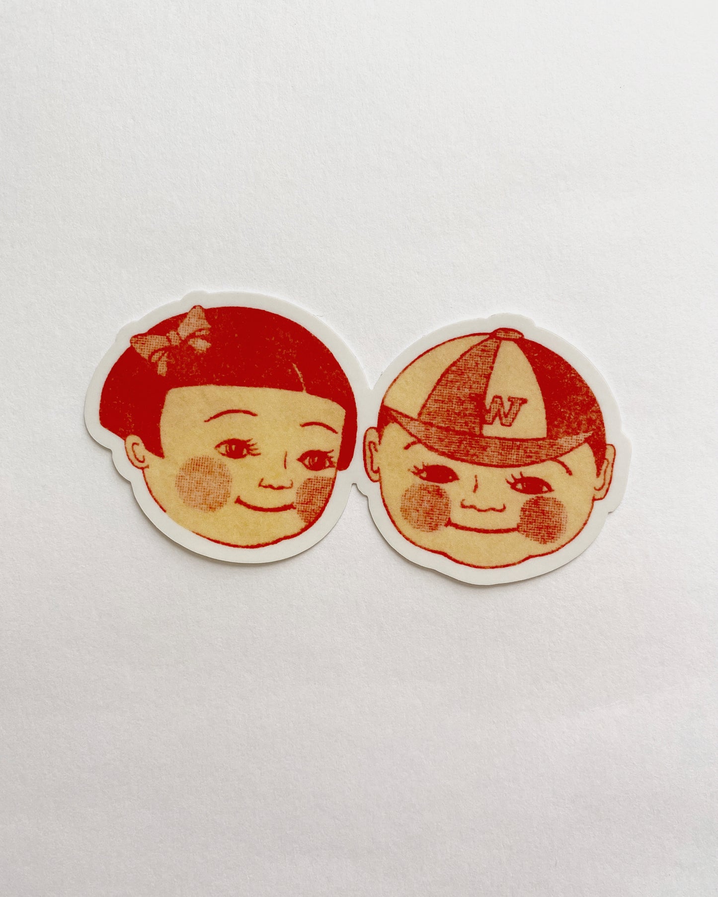 kiku print : vinyl sticker - Kenji + Mei