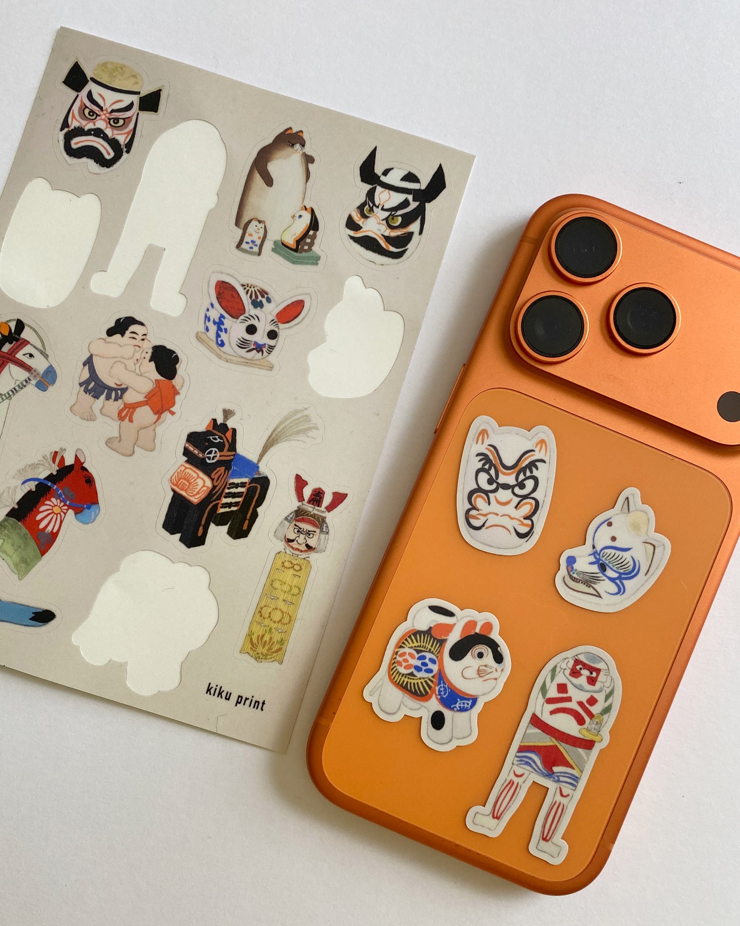 kiku print : vinyl sticker sheet - omocha