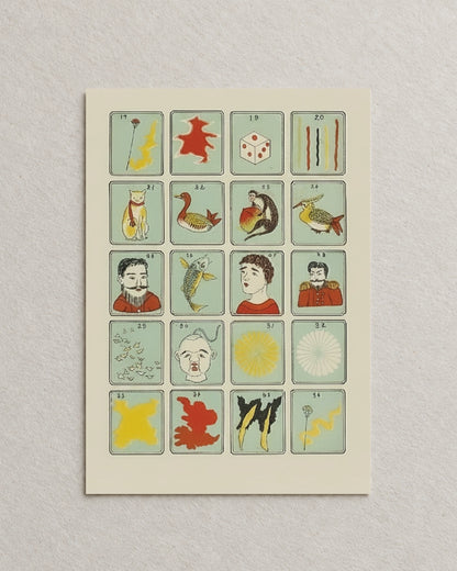 kiku print : postcard - fireworks