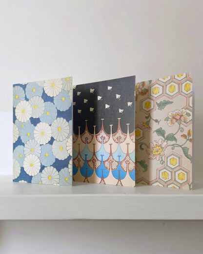 kiku print : greeting card - evening flight