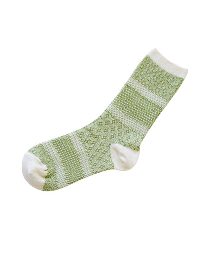 memeri : cotton linen jacquard socks