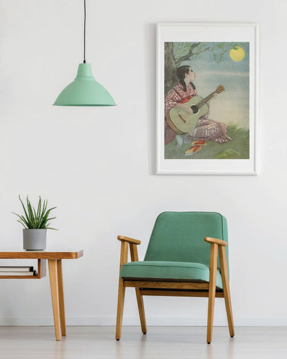 kiku print  : A3 print - moonlight sonata