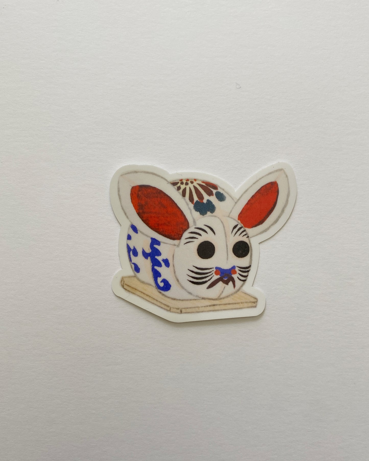 kiku print : vinyl sticker - nezumi