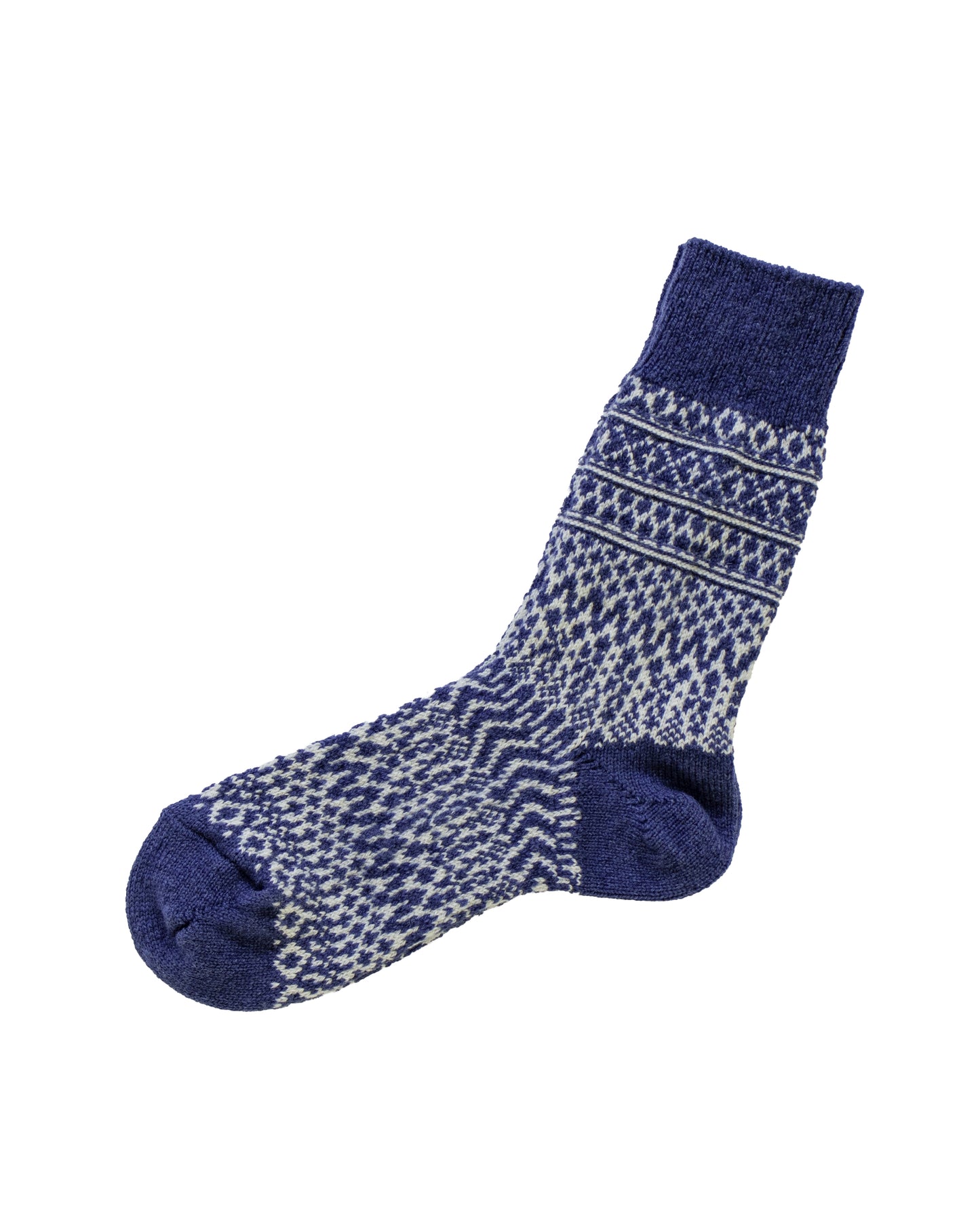 NISHIGUCHI KUTSUSHITA : oslo wool jacquard sock