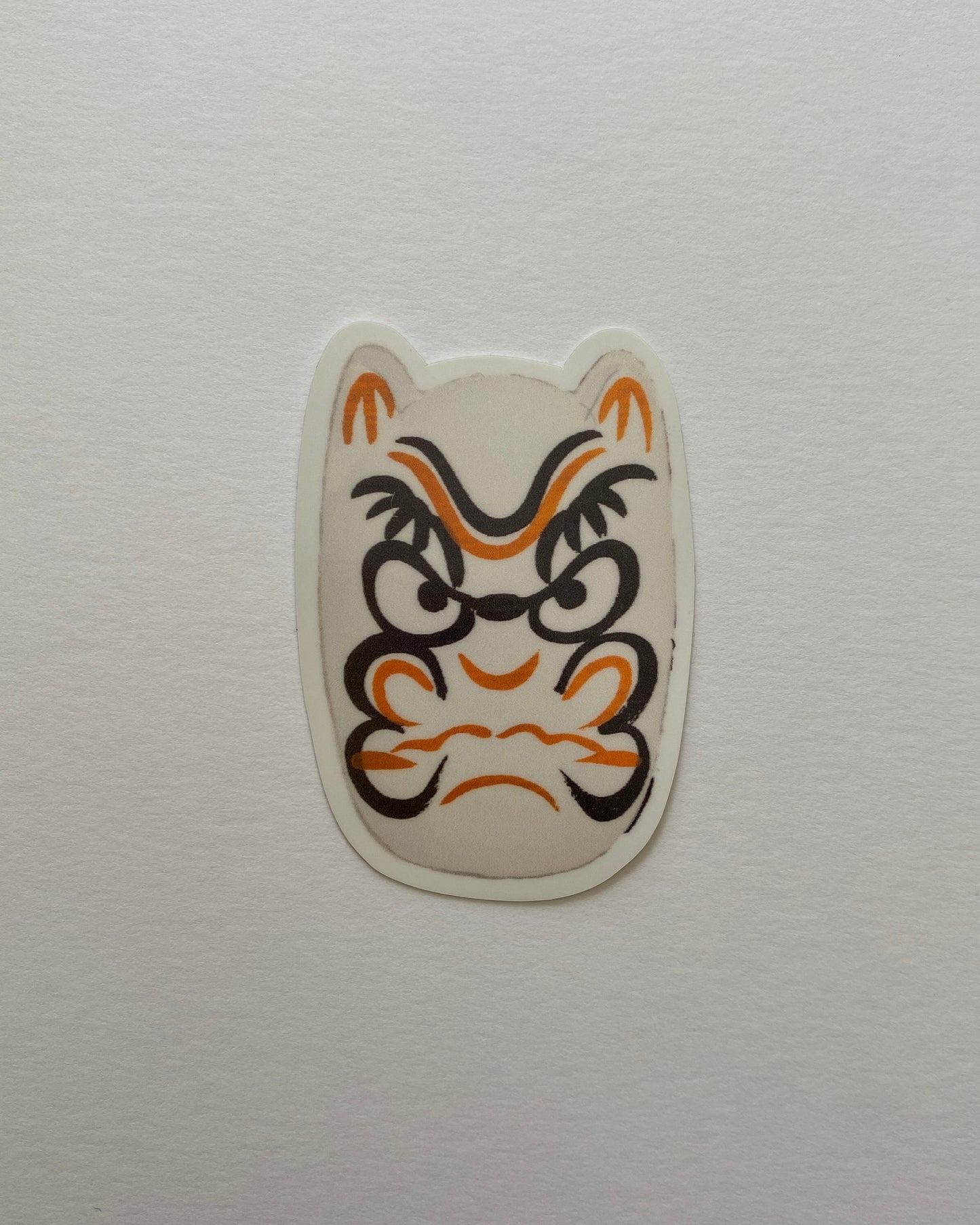 kiku print : vinyl sticker - oni mask #2