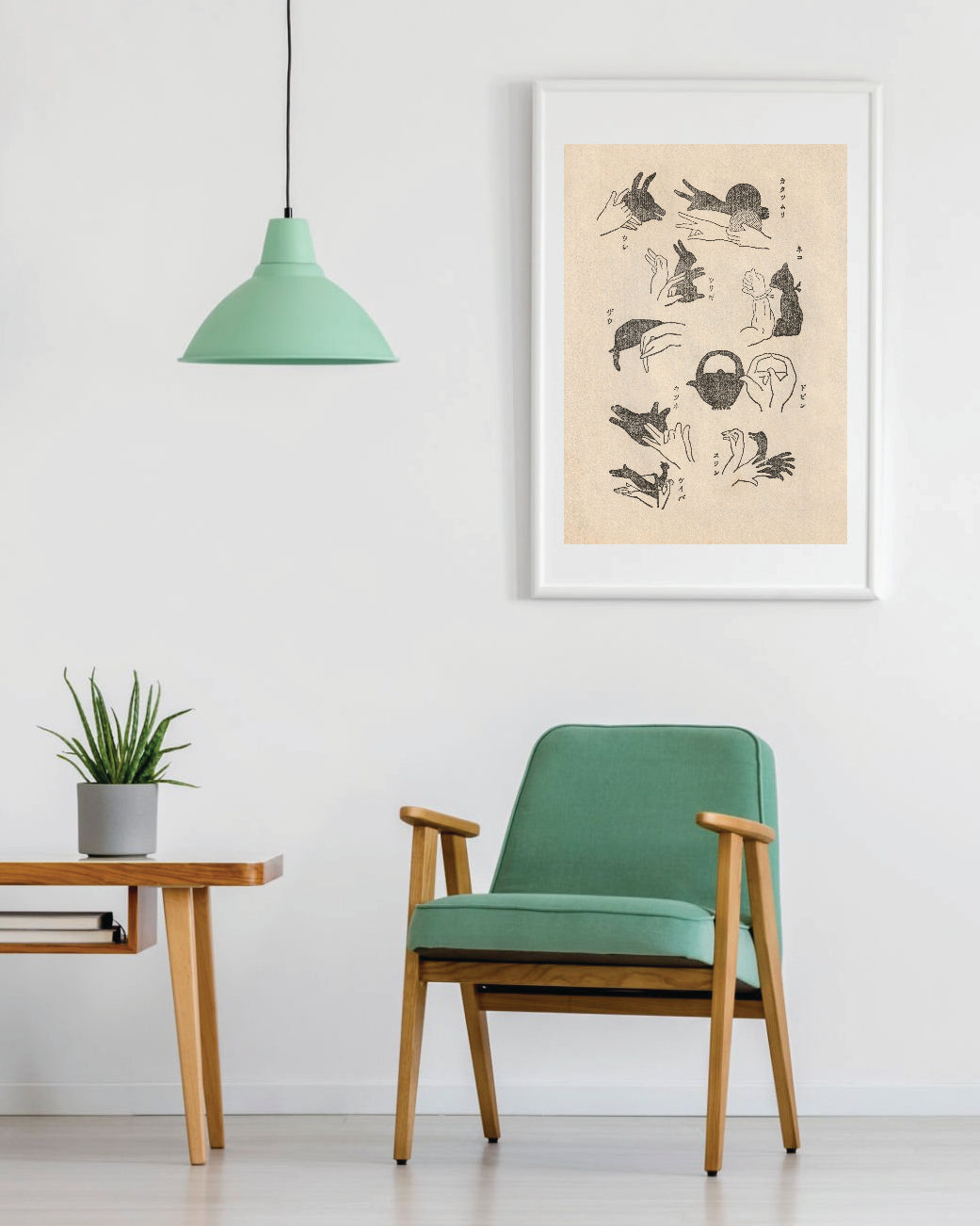 kiku print : A3 print - shadow puppets