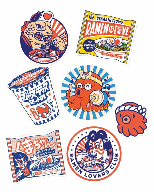 yeaaah! studio : retro graphics stickers