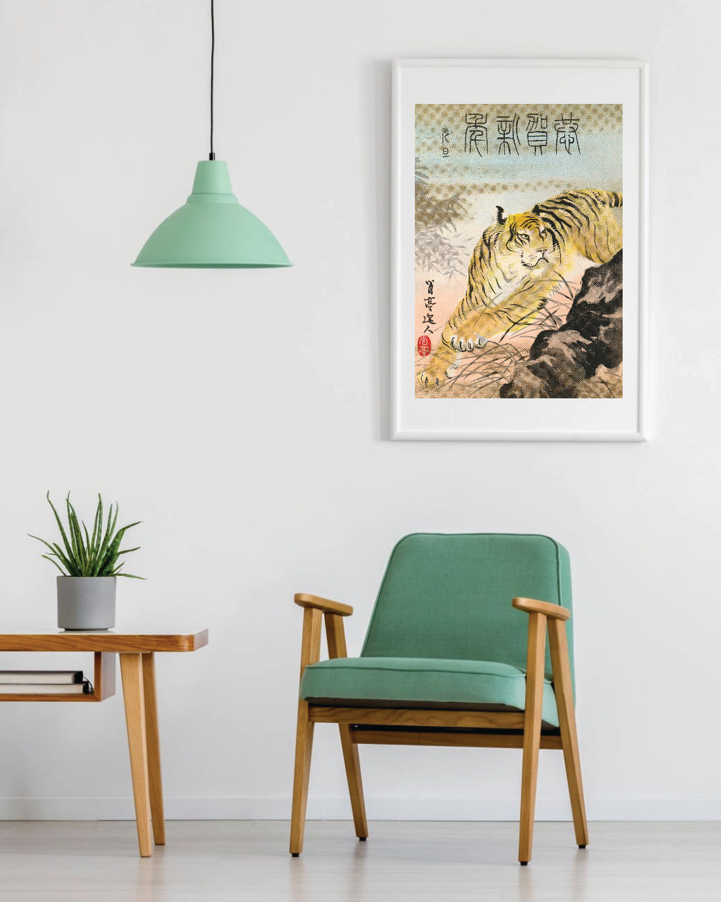 kiku print : A3 print - tiger