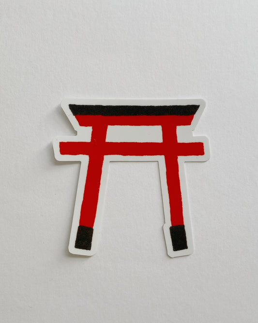 kiku print : vinyl sticker - tori gate