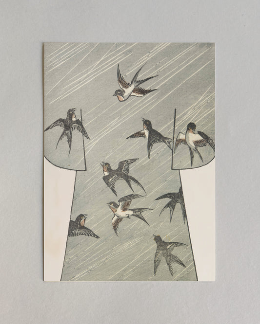 kiku print : postcard - tsubame